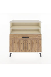 Arges Şifonyer 3 Raflı Tek Çekmeceli 2 Kapaklı 88x30x96 - S04M025V3A