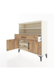 Arges Şifonyer 3 Raflı Tek Çekmeceli 2 Kapaklı 88x30x96 - S04M025V3A