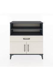 Arges Şifonyer 3 Raflı Tek Çekmeceli 2 Kapaklı 88x30x96 - S04M025V4A