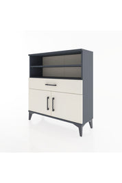Arges Şifonyer 3 Raflı Tek Çekmeceli 2 Kapaklı 88x30x96 - S04M025V4A