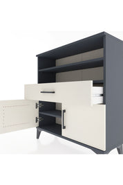 Arges Şifonyer 3 Raflı Tek Çekmeceli 2 Kapaklı 88x30x96 - S04M025V4A