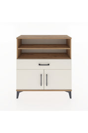 Arges Şifonyer 3 Raflı Tek Çekmeceli 2 Kapaklı 88x30x96 - S04M025V7A