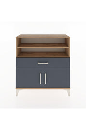 Arges Şifonyer 3 Raflı Tek Çekmeceli 2 Kapaklı 88x30x96 - S04M025V8A
