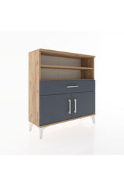 Arges Şifonyer 3 Raflı Tek Çekmeceli 2 Kapaklı 88x30x96 - S04M025V8A