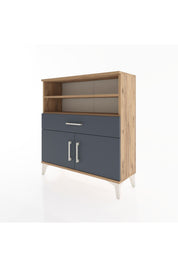 Arges Şifonyer 3 Raflı Tek Çekmeceli 2 Kapaklı 88x30x96 - S04M025V8A