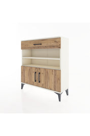 Arges Şifonyer 3 Raflı Tek Çekmeceli 2 Kapaklı 88x30x96 - S04M026V3A