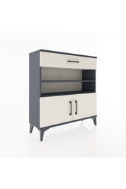 Arges Şifonyer 3 Raflı Tek Çekmeceli 2 Kapaklı 88x30x96 - S04M026V4A