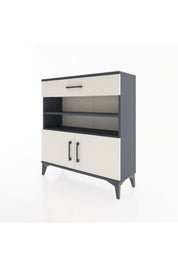 Arges Şifonyer 3 Raflı Tek Çekmeceli 2 Kapaklı 88x30x96 - S04M026V4A