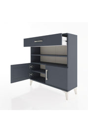 Arges Şifonyer 3 Raflı Tek Çekmeceli 2 Kapaklı 88x30x96 - S04M026V5A