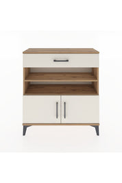 Arges Şifonyer 3 Raflı Tek Çekmeceli 2 Kapaklı 88x30x96 - S04M026V7A