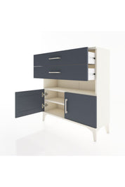 Arges Şifonyer 2 Raflı 2 Çekmeceli 2 Kapaklı 88x30x96 - S04M027V2A