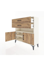 Arges Şifonyer 2 Raflı 2 Çekmeceli 2 Kapaklı 88x30x96 - S04M027V3A