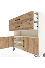 Arges Şifonyer 2 Raflı 2 Çekmeceli 2 Kapaklı 88x30x96 - S04M027V3A