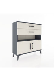 Arges Şifonyer 2 Raflı 2 Çekmeceli 2 Kapaklı 88x30x96 - S04M027V4A