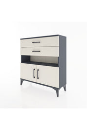 Arges Şifonyer 2 Raflı 2 Çekmeceli 2 Kapaklı 88x30x96 - S04M027V4A