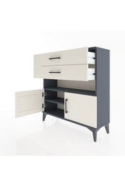 Arges Şifonyer 2 Raflı 2 Çekmeceli 2 Kapaklı 88x30x96 - S04M027V4A
