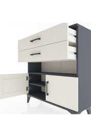 Arges Şifonyer 2 Raflı 2 Çekmeceli 2 Kapaklı 88x30x96 - S04M027V4A