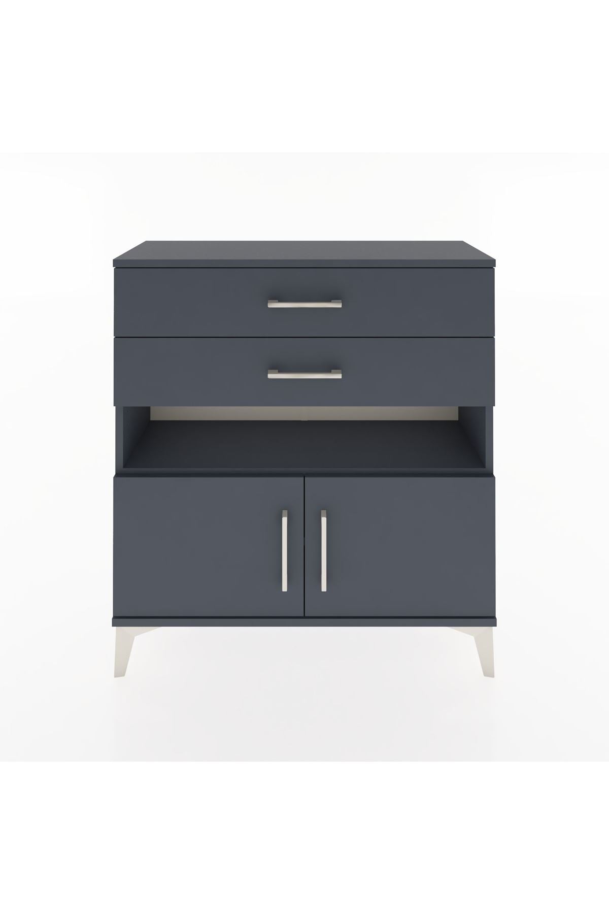 Arges Şifonyer 2 Raflı 2 Çekmeceli 2 Kapaklı 88x30x96 - S04M027V5A