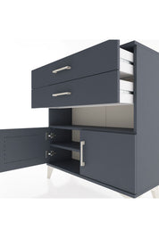 Arges Şifonyer 2 Raflı 2 Çekmeceli 2 Kapaklı 88x30x96 - S04M027V5A