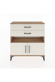 Arges Şifonyer 2 Raflı 2 Çekmeceli 2 Kapaklı 88x30x96 - S04M027V7A