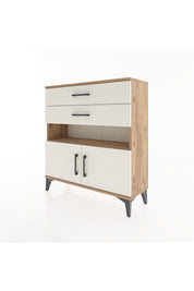 Arges Şifonyer 2 Raflı 2 Çekmeceli 2 Kapaklı 88x30x96 - S04M027V7A