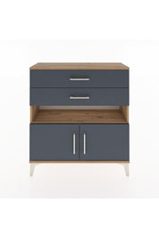 Arges Şifonyer 2 Raflı 2 Çekmeceli 2 Kapaklı 88x30x96 - S04M027V8A