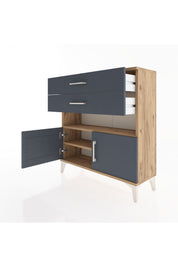 Arges Şifonyer 2 Raflı 2 Çekmeceli 2 Kapaklı 88x30x96 - S04M027V8A