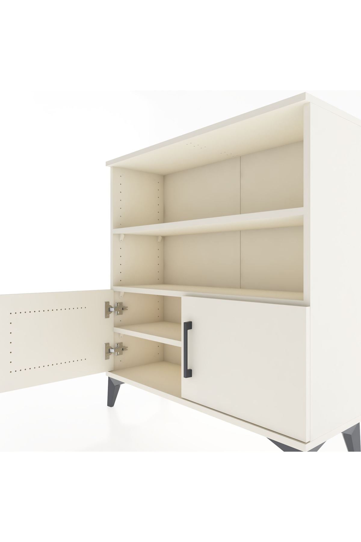 Arges Şifonyer 3 Raflı 2 Kapaklı 88x30x96 - S04M028V1A