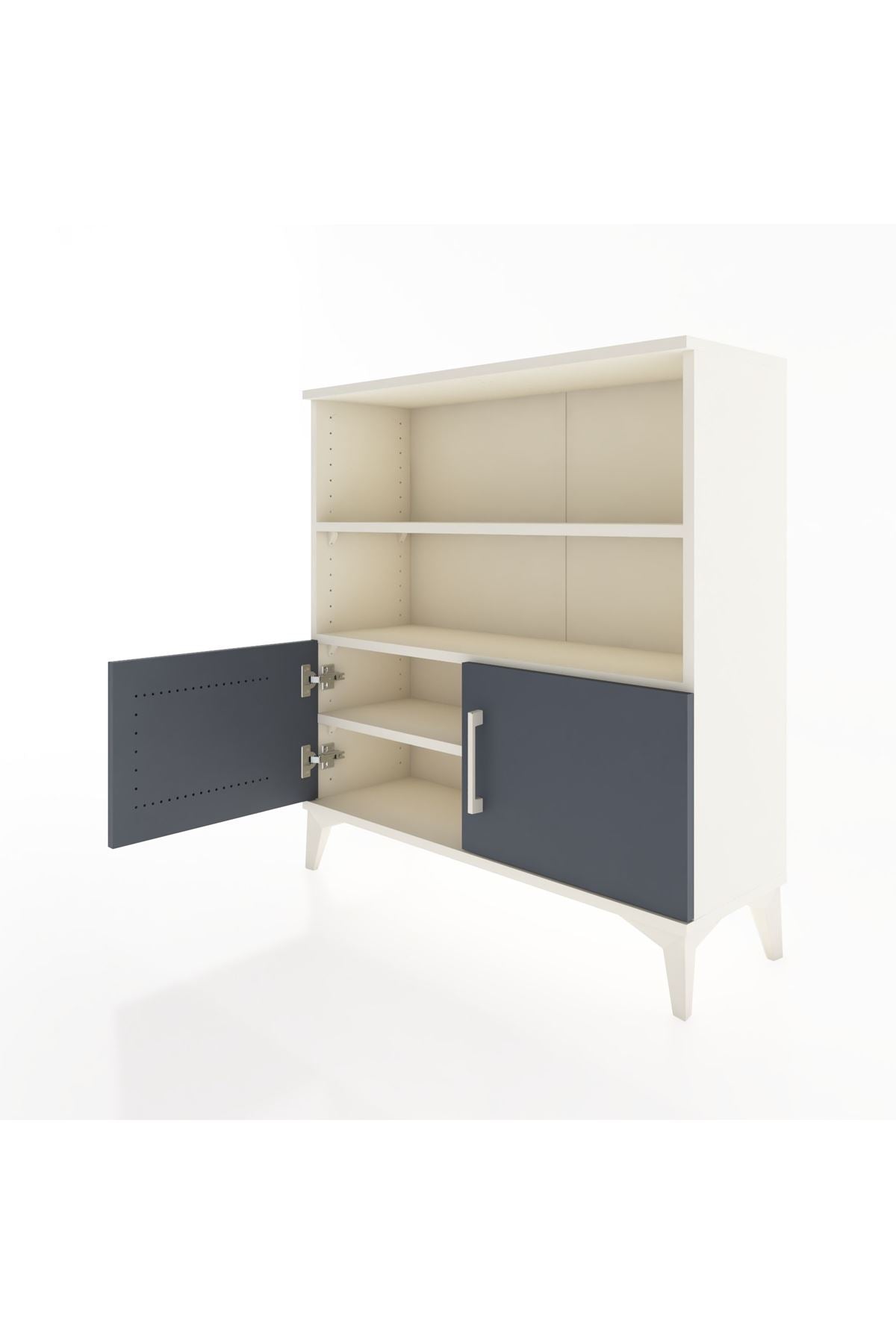 Arges Şifonyer 3 Raflı 2 Kapaklı 88x30x96 - S04M028V2A