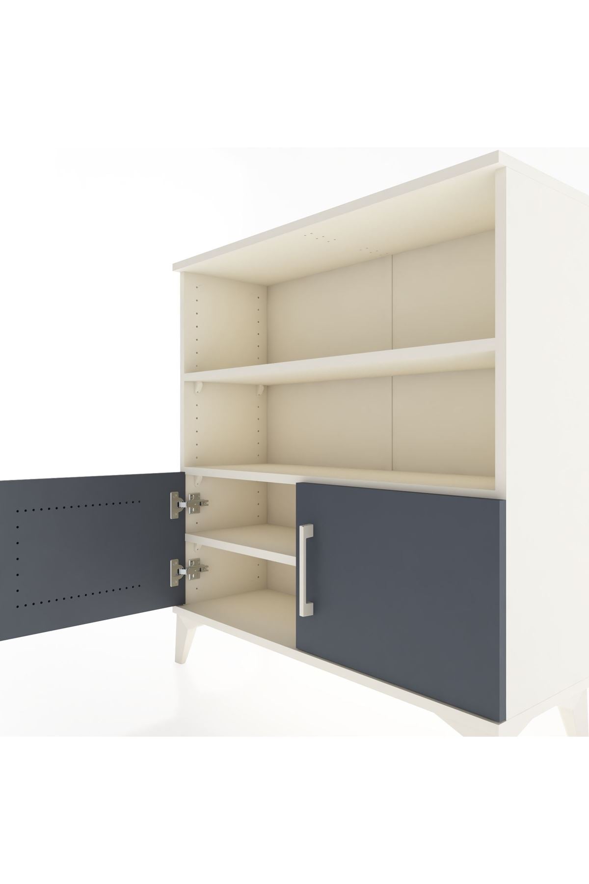 Arges Şifonyer 3 Raflı 2 Kapaklı 88x30x96 - S04M028V2A