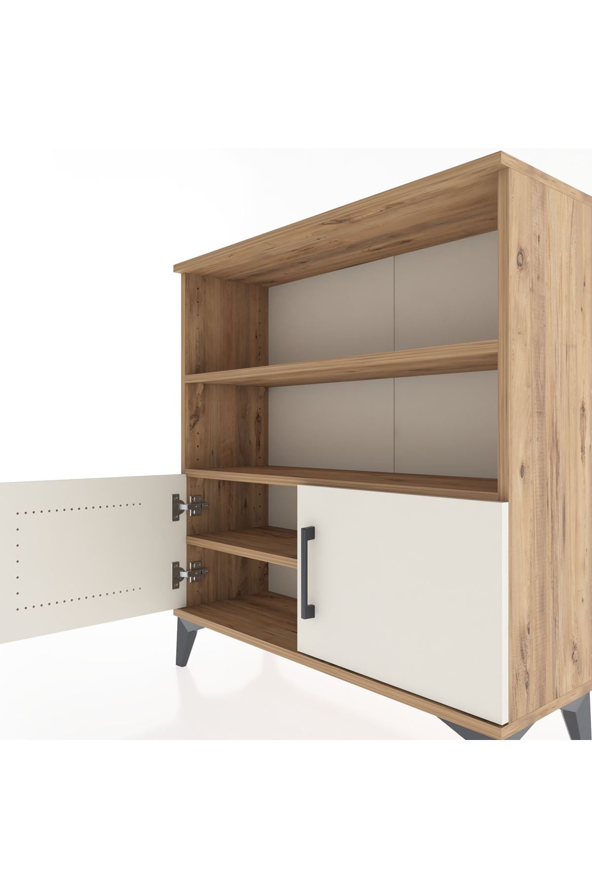 Arges Şifonyer 3 Raflı 2 Kapaklı 88x30x96 - S04M028V7A