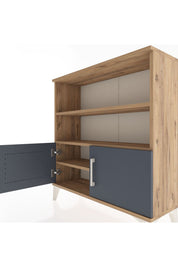Arges Şifonyer 3 Raflı 2 Kapaklı 88x30x96 - S04M028V8A