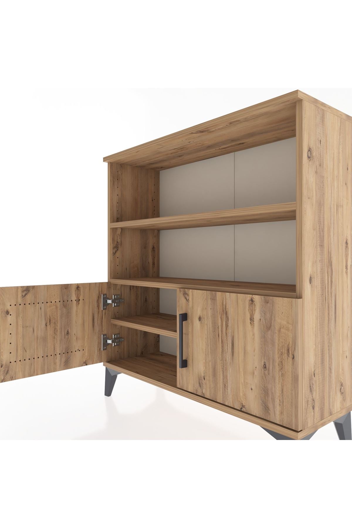Arges Şifonyer 3 Raflı 2 Kapaklı 88x30x96 - S04M028V9A