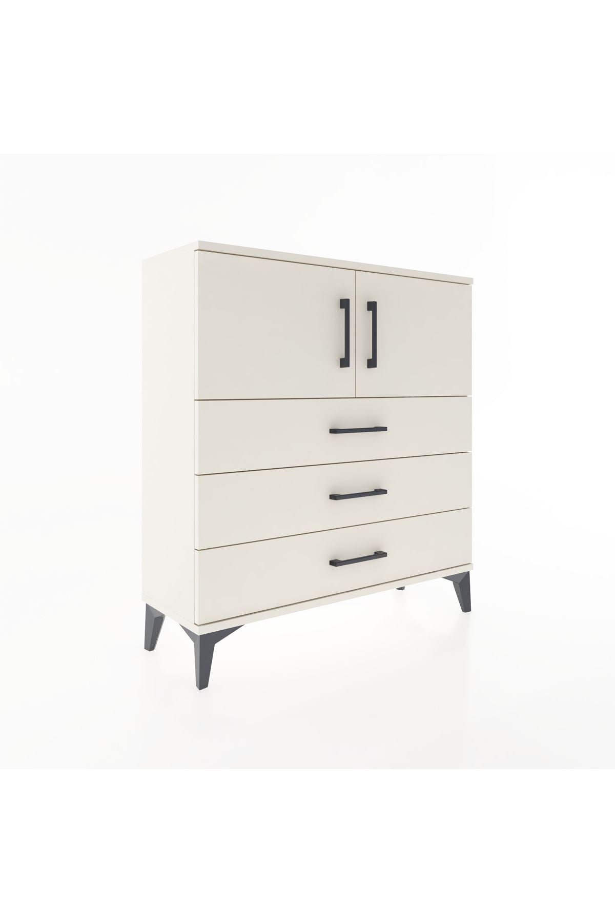 Arges Şifonyer 2 Raflı 3 Çekmeceli 2 Kapaklı 88x30x96 - S04M029V1A