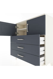 Arges Şifonyer 2 Raflı 3 Çekmeceli 2 Kapaklı 88x30x96 - S04M029V2A