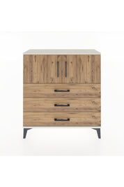 Arges Şifonyer 2 Raflı 3 Çekmeceli 2 Kapaklı 88x30x96 - S04M029V3A