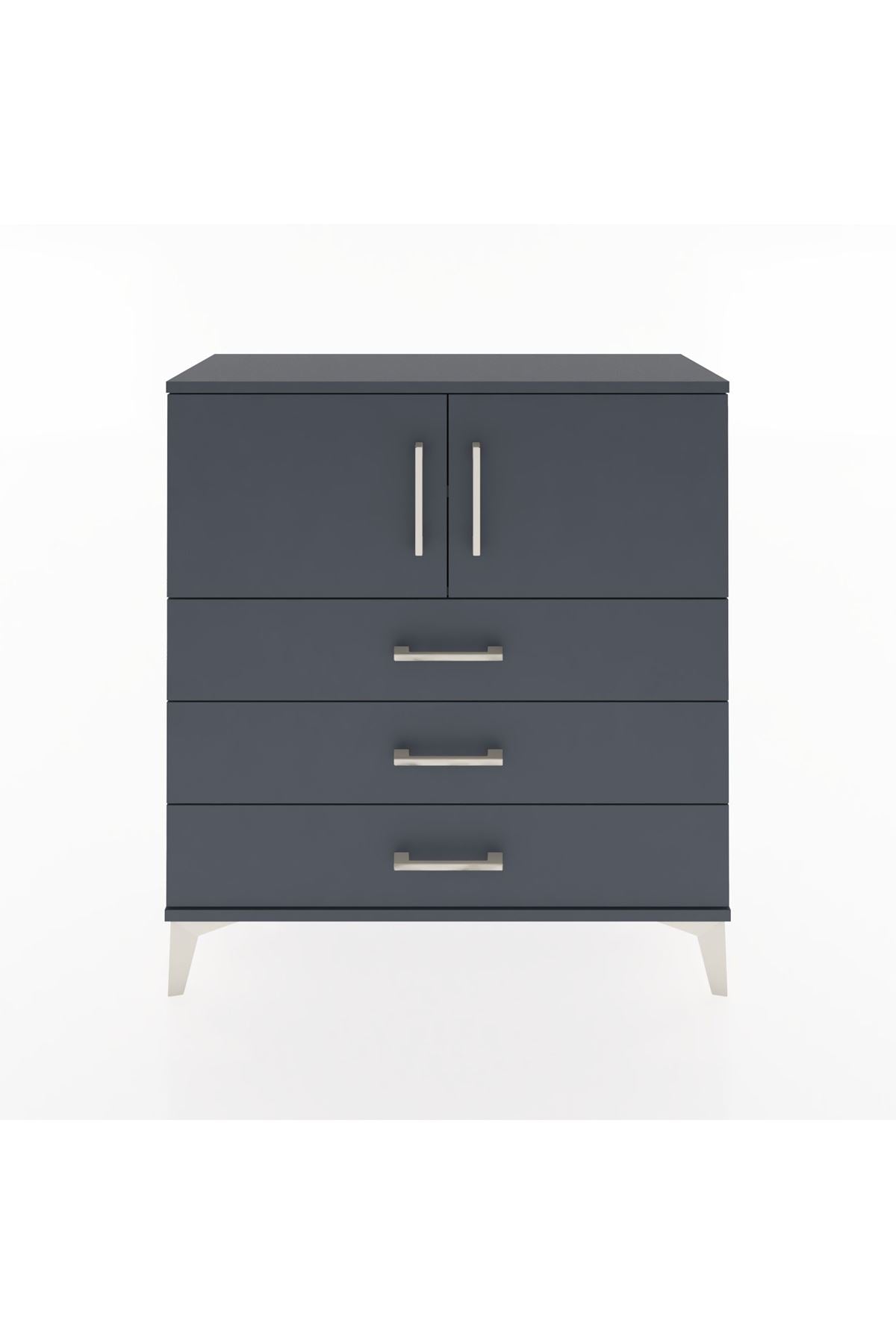 Arges Şifonyer 2 Raflı 3 Çekmeceli 2 Kapaklı 88x30x96 - S04M029V5A