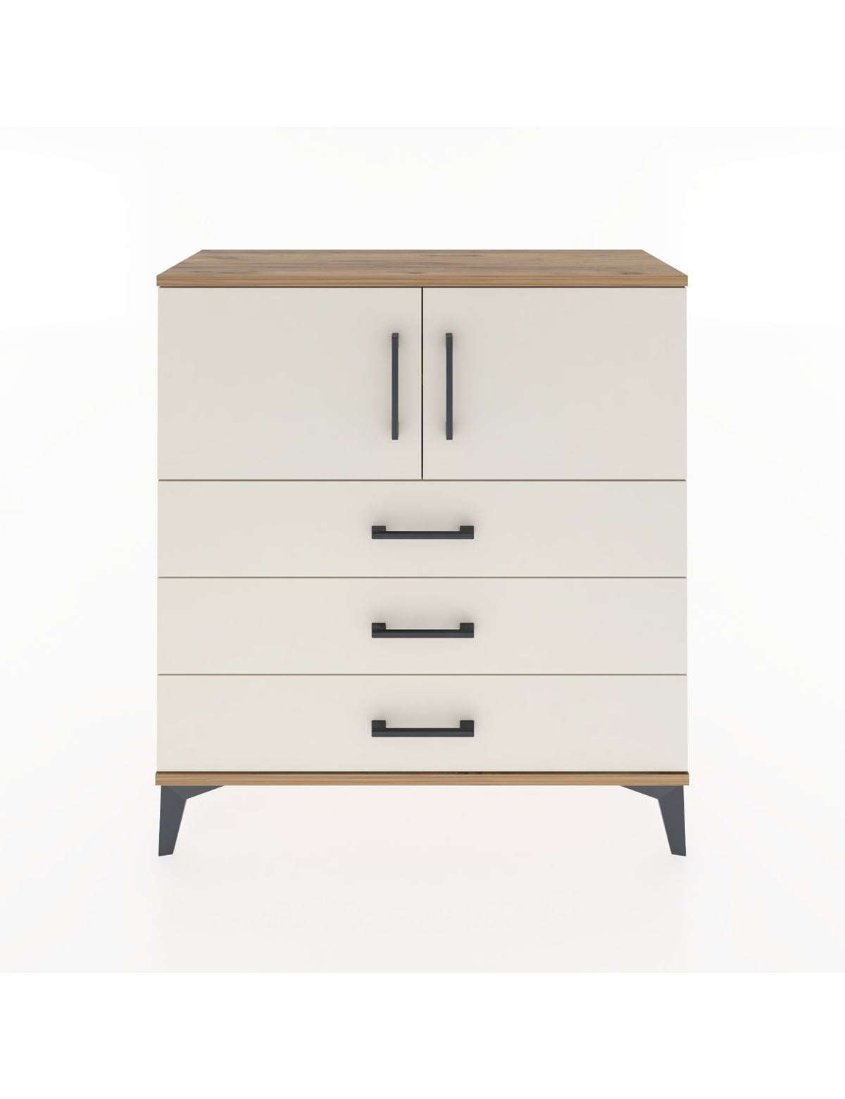 Arges Şifonyer 2 Raflı 3 Çekmeceli 2 Kapaklı 88x30x96 - S04M029V7A