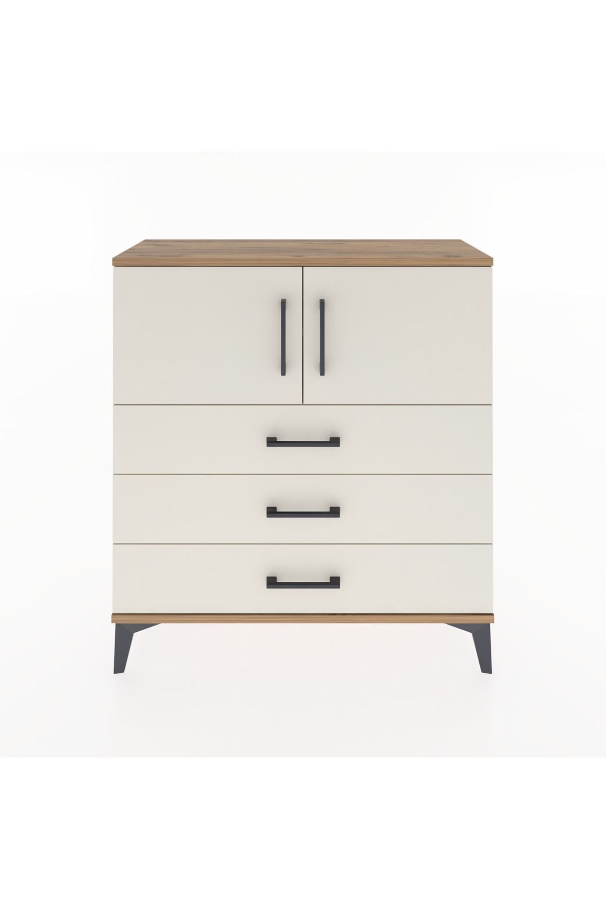 Arges Şifonyer 2 Raflı 3 Çekmeceli 2 Kapaklı 88x30x96 - S04M029V7A