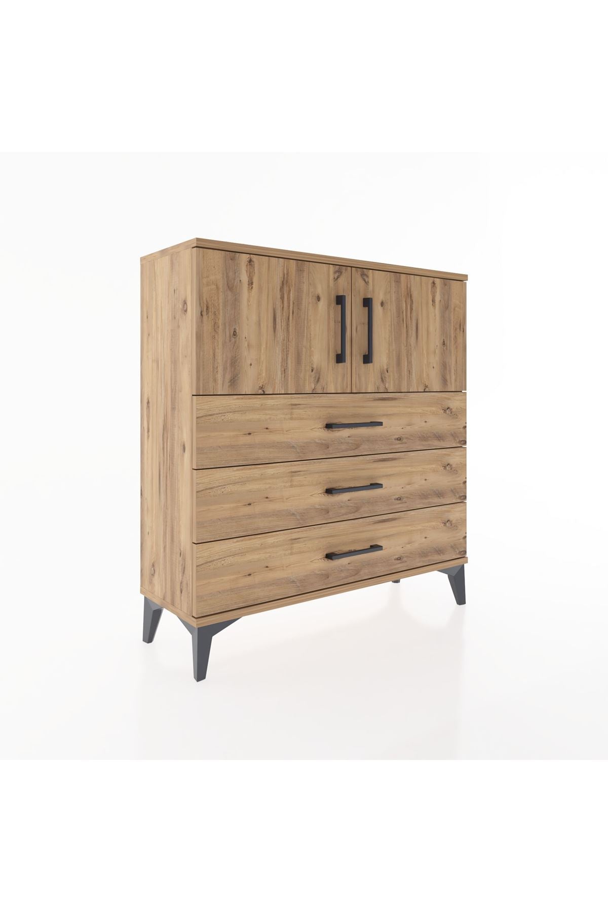 Arges Şifonyer 2 Raflı 3 Çekmeceli 2 Kapaklı 88x30x96 - S04M029V9A