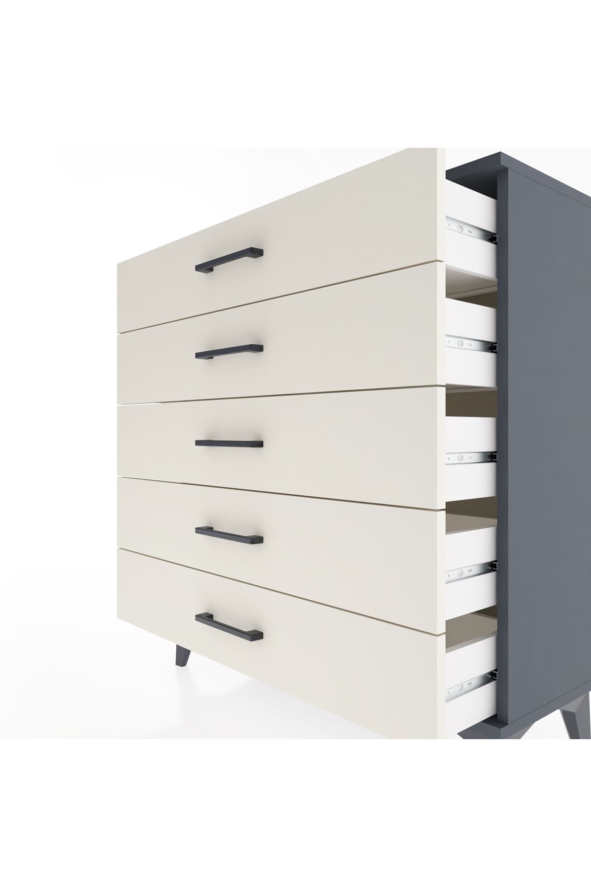 Arges Şifonyer 5 Çekmeceli 88x30x96 - S04M001V4A