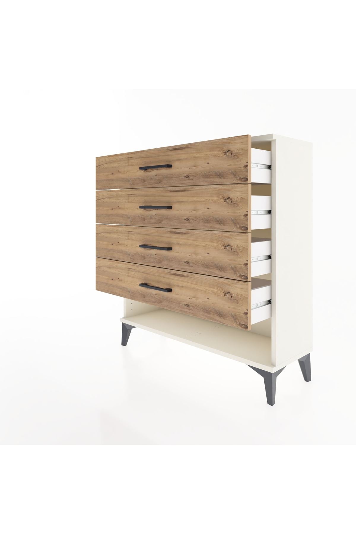 Arges Şifonyer 4 Çekmeceli 88x30x96 - S04M002V3A