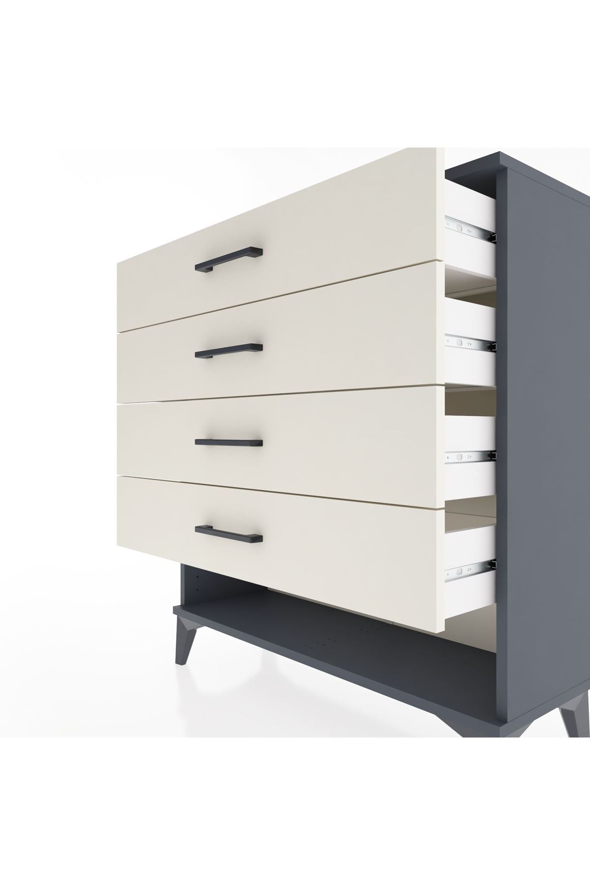 Arges Şifonyer 4 Çekmeceli 88x30x96 - S04M002V4A