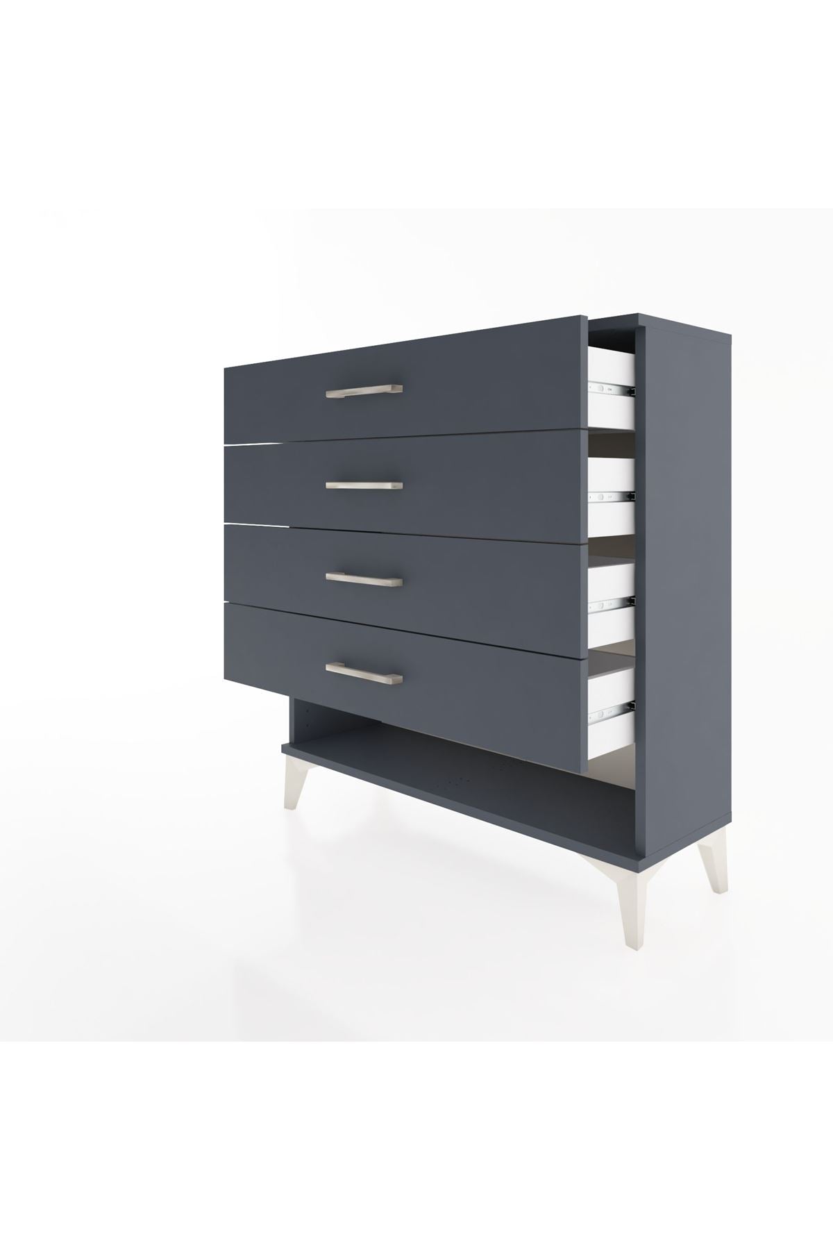 Arges Şifonyer 4 Çekmeceli 88x30x96 - S04M002V5A