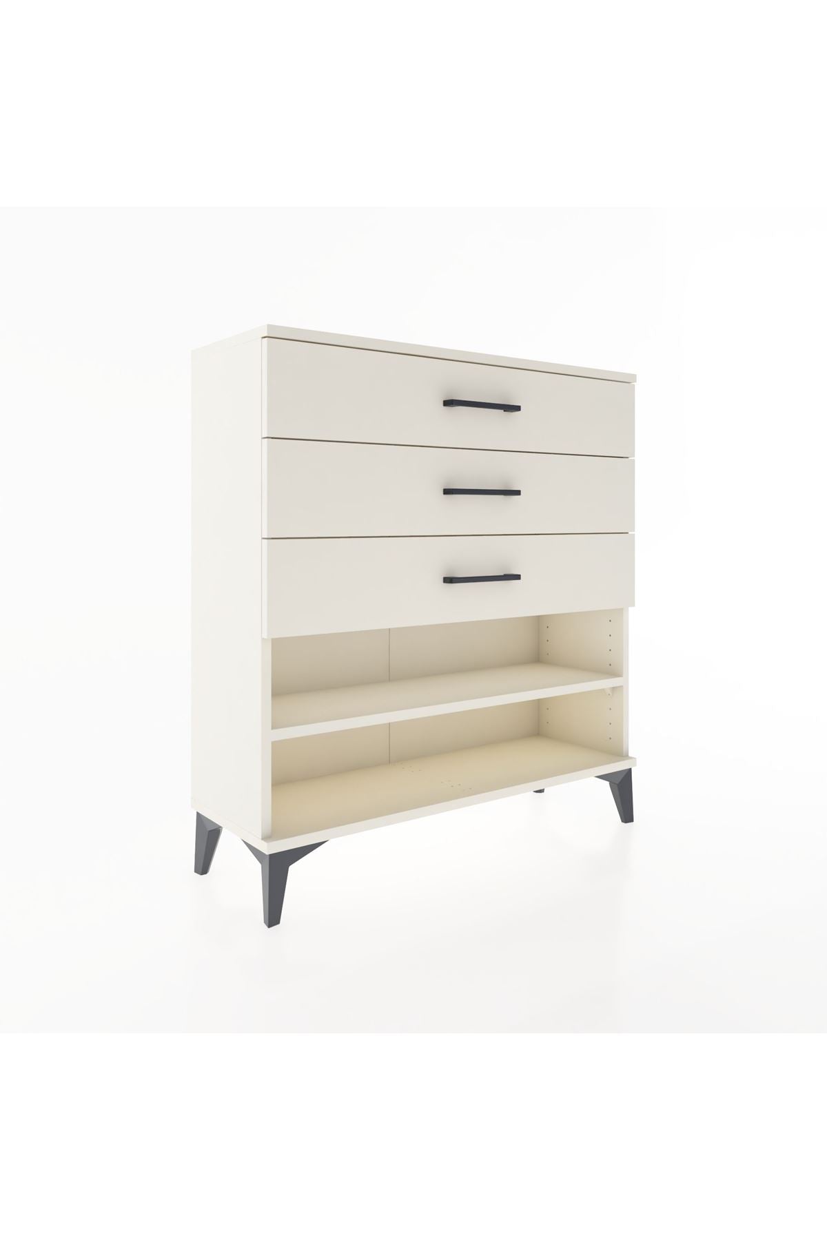 Arges Şifonyer Tek Raflı 3 Çekmeceli 88x30x96 - S04M003V1A