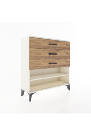 Arges Şifonyer Tek Raflı 3 Çekmeceli 88x30x96 - S04M003V3A