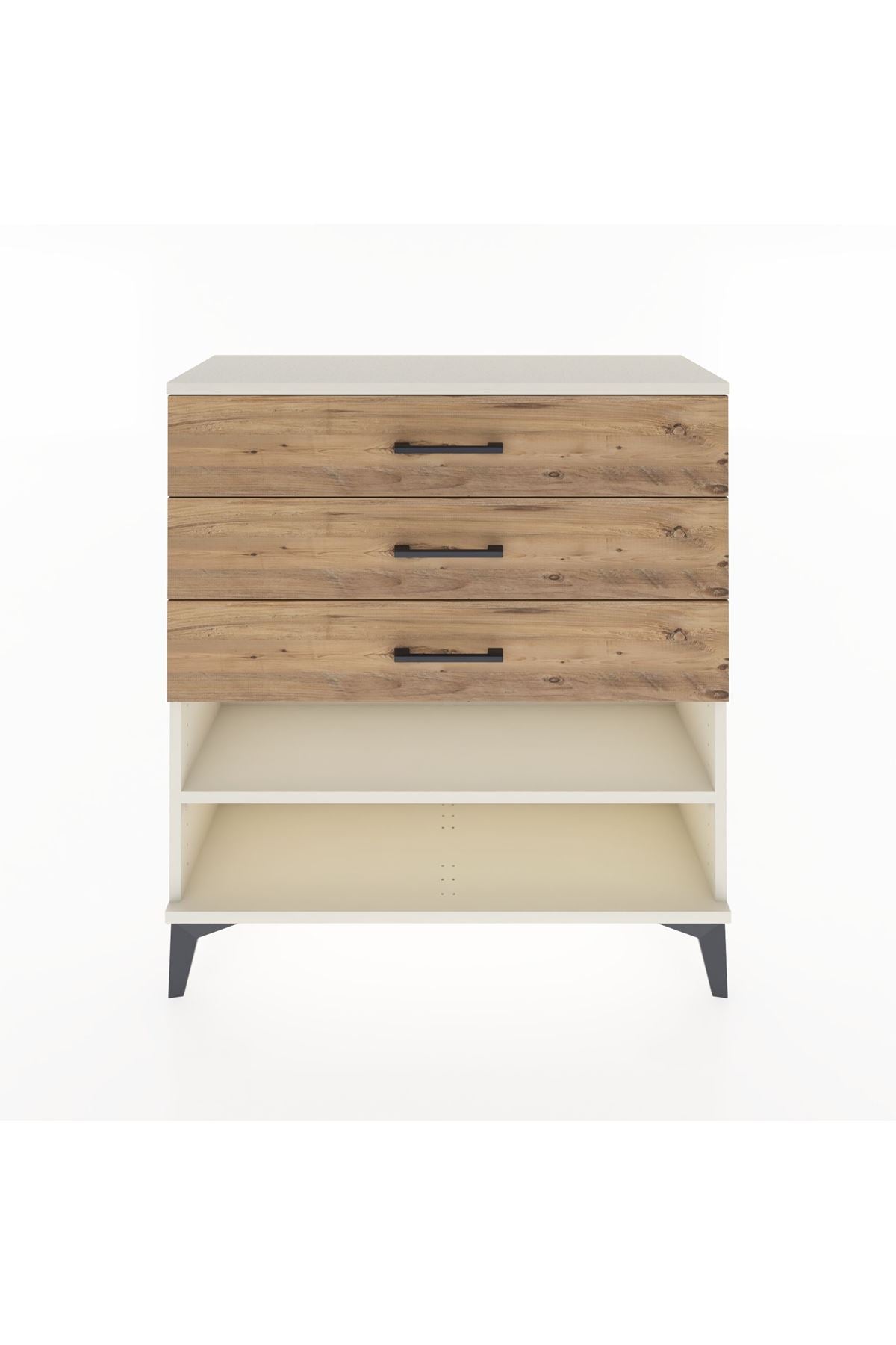 Arges Şifonyer Tek Raflı 3 Çekmeceli 88x30x96 - S04M003V3A