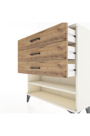 Arges Şifonyer Tek Raflı 3 Çekmeceli 88x30x96 - S04M003V3A