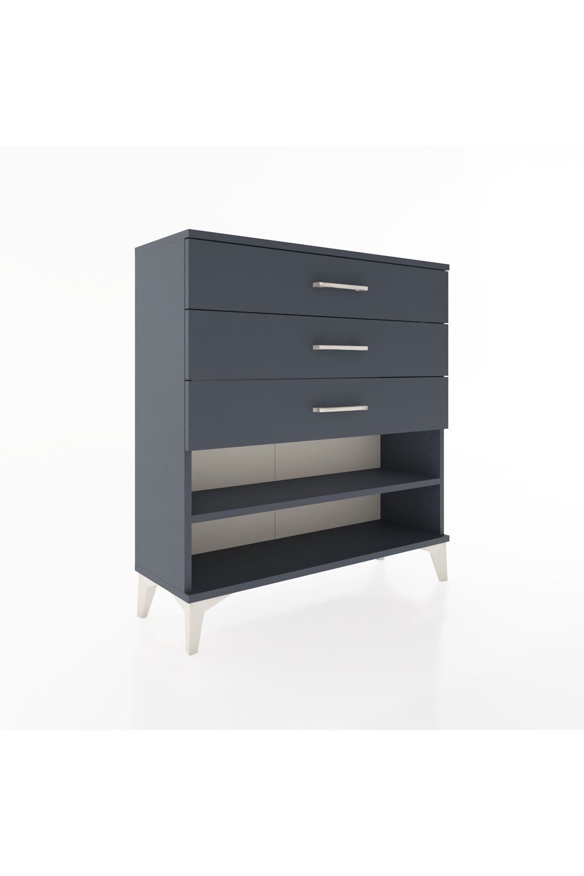 Arges Şifonyer Tek Raflı 3 Çekmeceli 88x30x96 - S04M003V5A