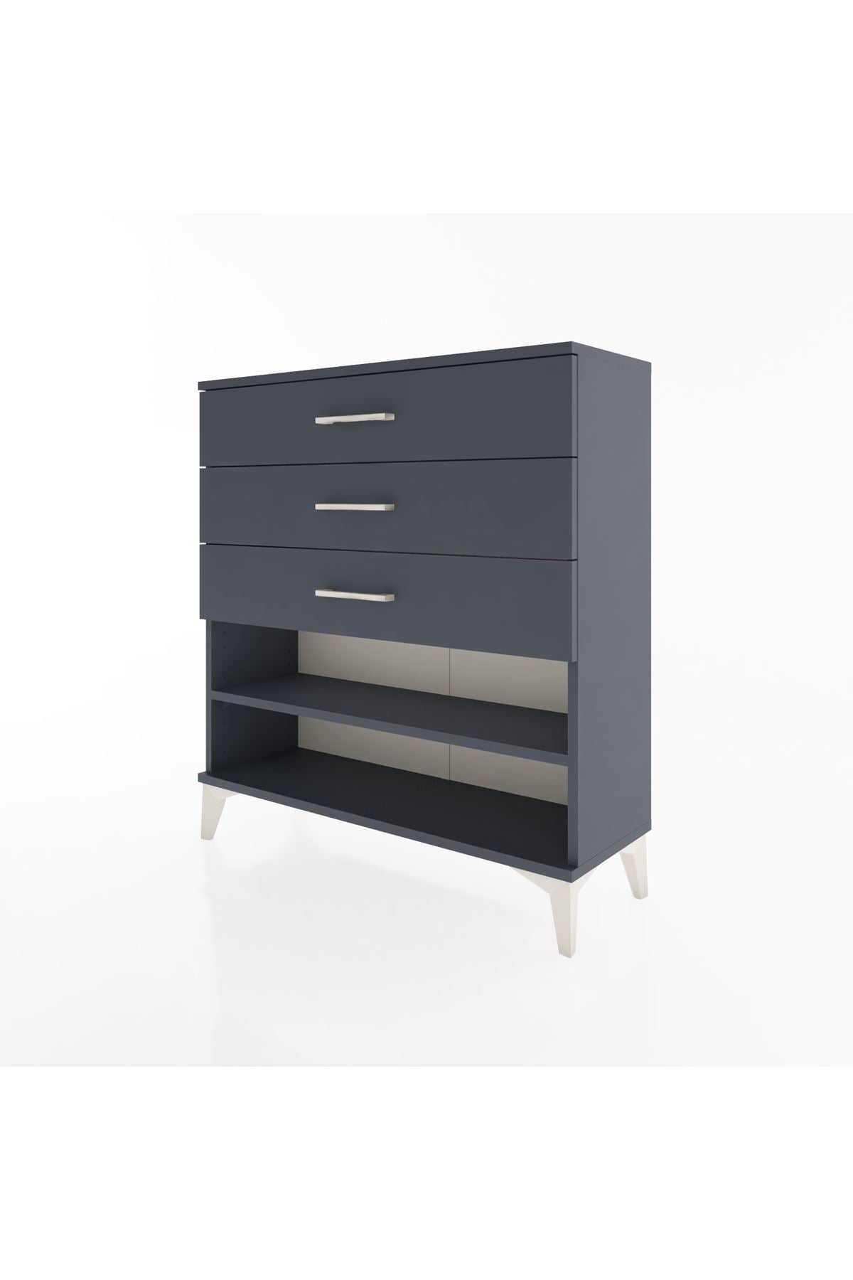 Arges Şifonyer Tek Raflı 3 Çekmeceli 88x30x96 - S04M003V5A